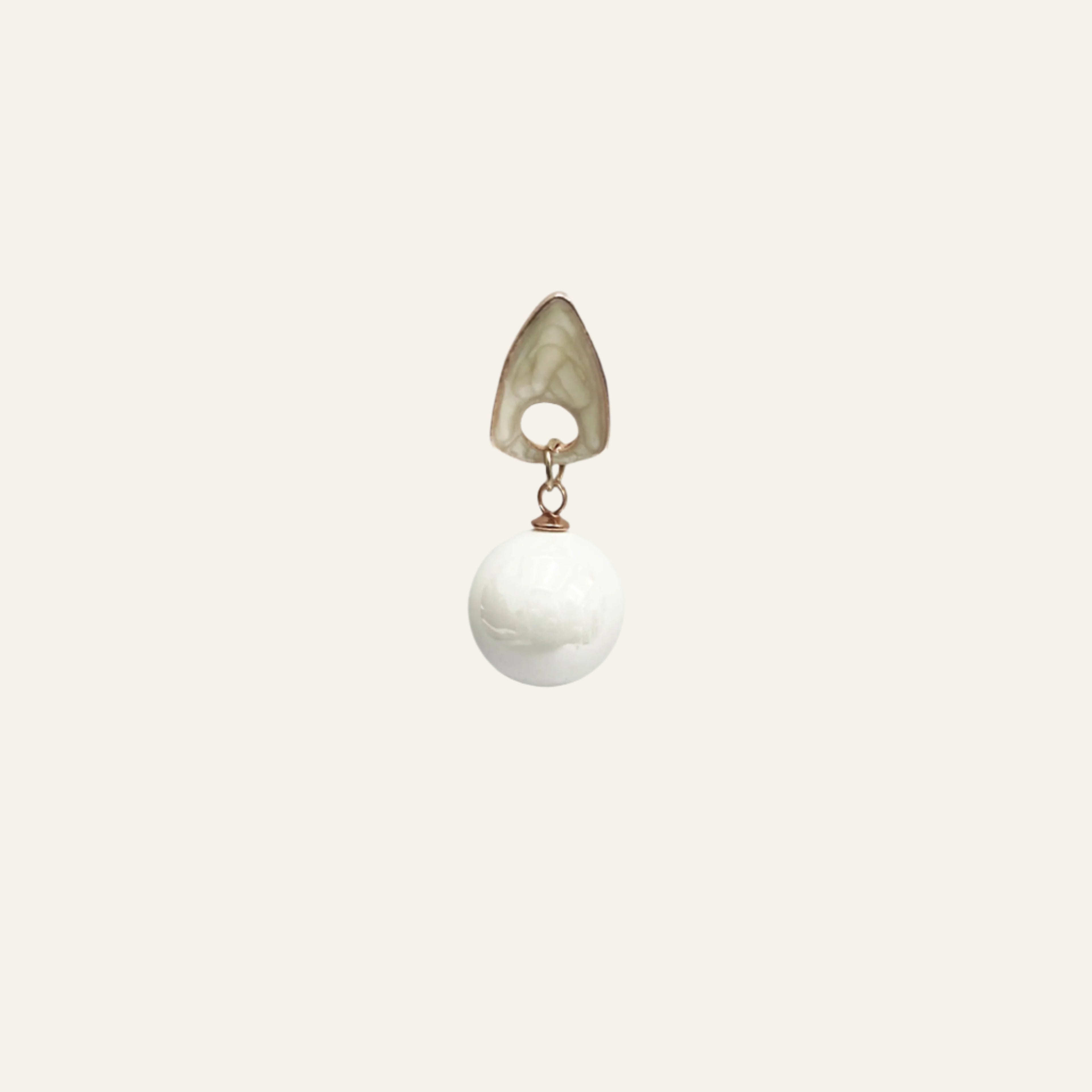 Alabaster Eclipse Earrings