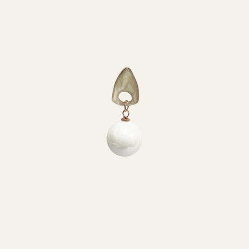 Alabaster Eclipse Earrings