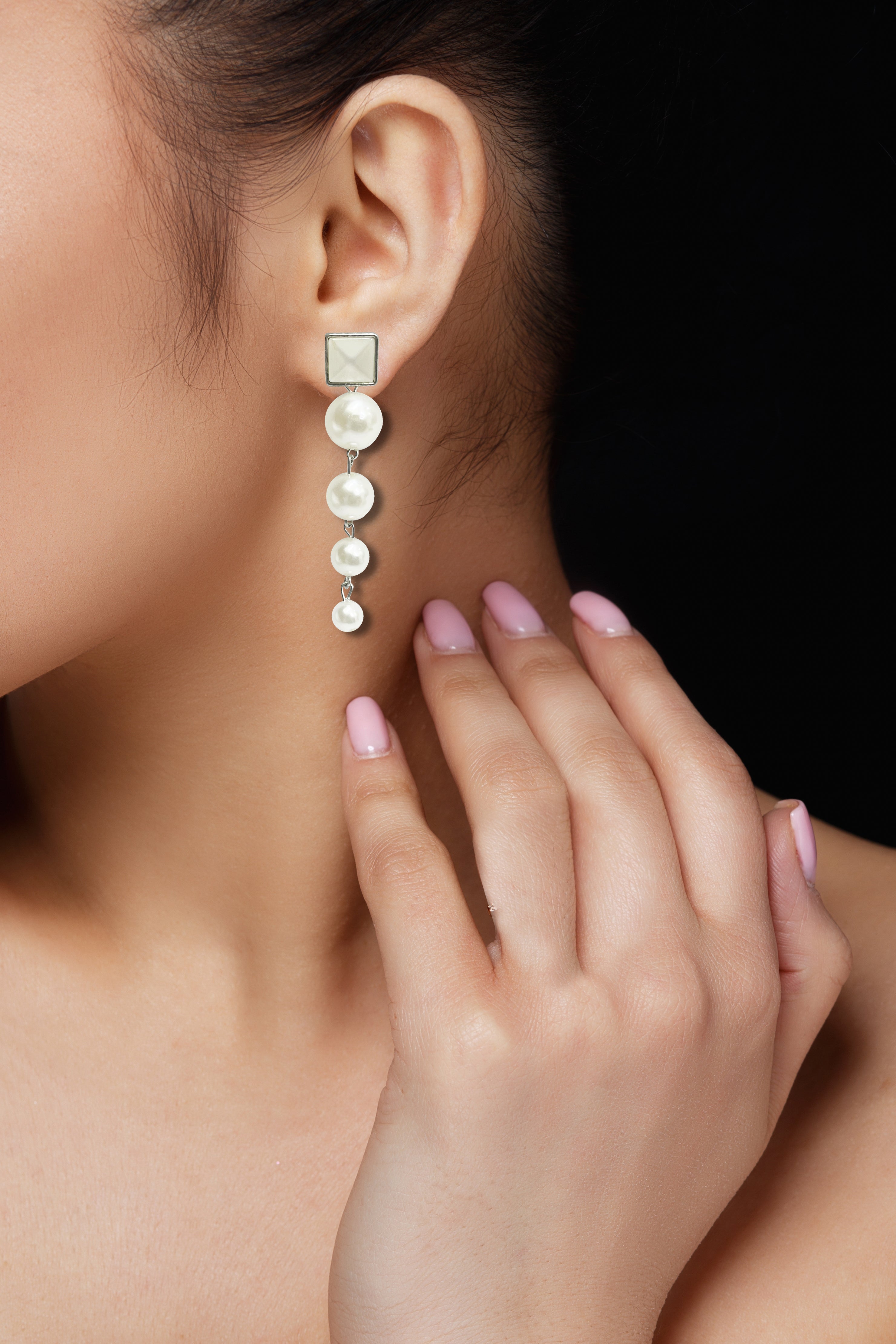 Pearl Cascade Drop Earring