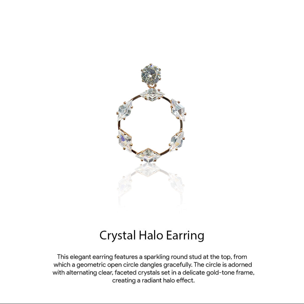 Crystel Halo  Earring