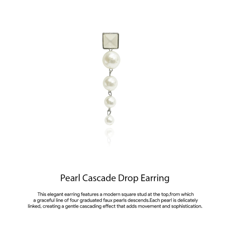 Pearl Cascade Drop Earring
